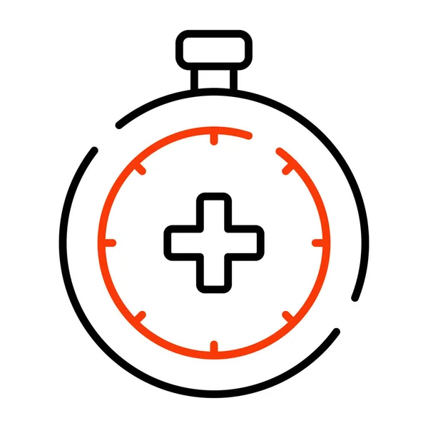 Une Icône Conception Modifiable Chronomètre — Image vectorielle