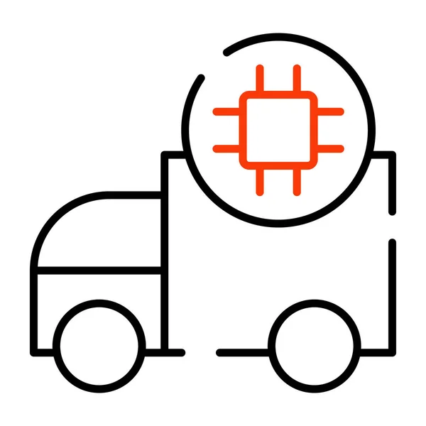 Vector Design Icon Smart Delivery — Stock vektor