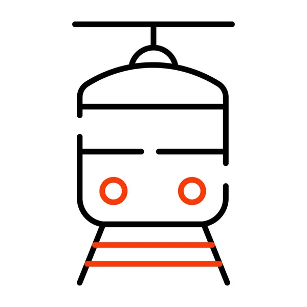 Icon Design Tram — Vettoriale Stock