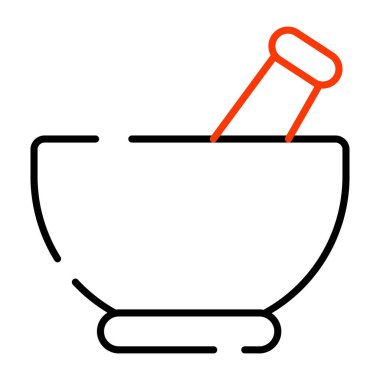 Havan topuzunun modaya uygun bir vektör tasarımı