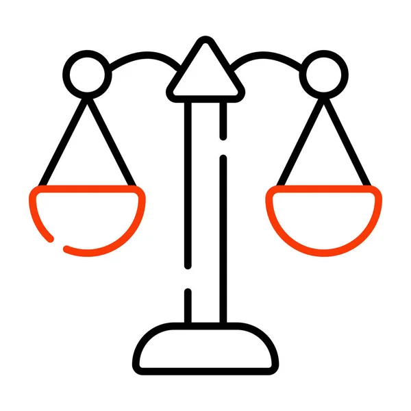 Eine Editierbare Design Ikone Der Gerechtigkeit — Stockvektor