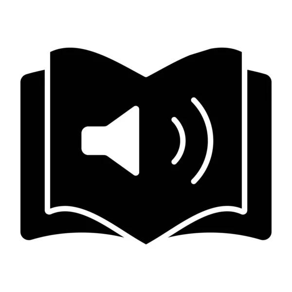 Σχεδίαση Εικονιδίων Audiobook Επεξεργάσιμο Διάνυσμα — Διανυσματικό Αρχείο