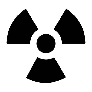 Radyoaktif işaretin mükemmel tasarım simgesi