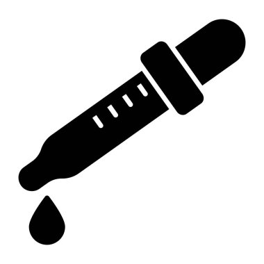 Damlatıcının katı tasarım simgesi 