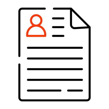 Özgün bir CV tasarım simgesi