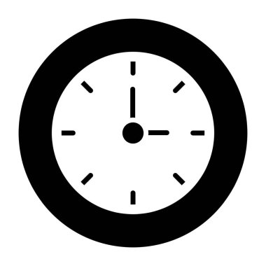 Duvardaki saatin premium indirme simgesi