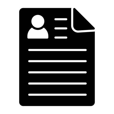 Özgün bir CV tasarım simgesi