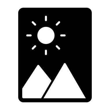 Manzaranın güzel bir tasarım simgesi