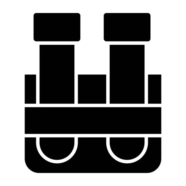 Eine Einzigartige Design Ikone Der Reagenzgläser — Stockvektor
