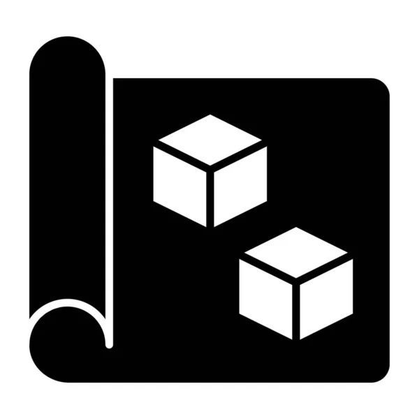 Ícone Design Moderno Cubos —  Vetores de Stock