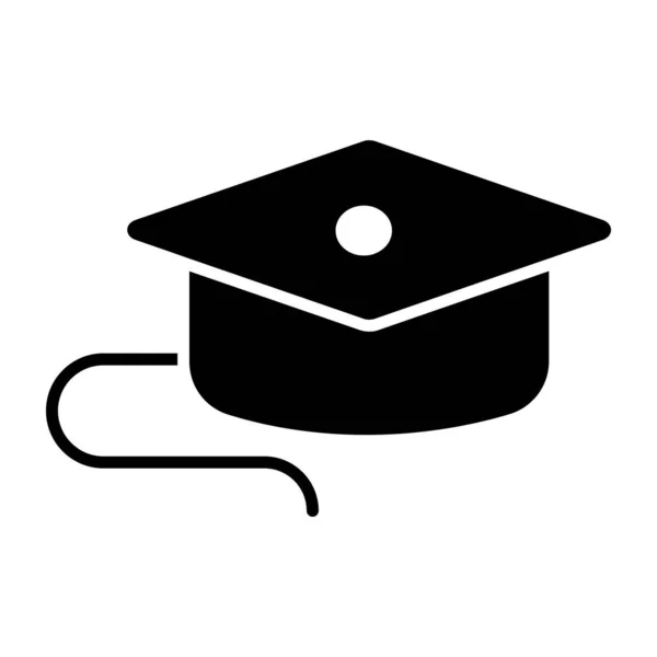 Academic Cap Icon Editable Design Mortarboard —  Vetores de Stock