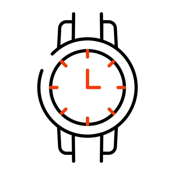 Піктограма Наручного Годинника Унікальному Дизайні — стоковий вектор