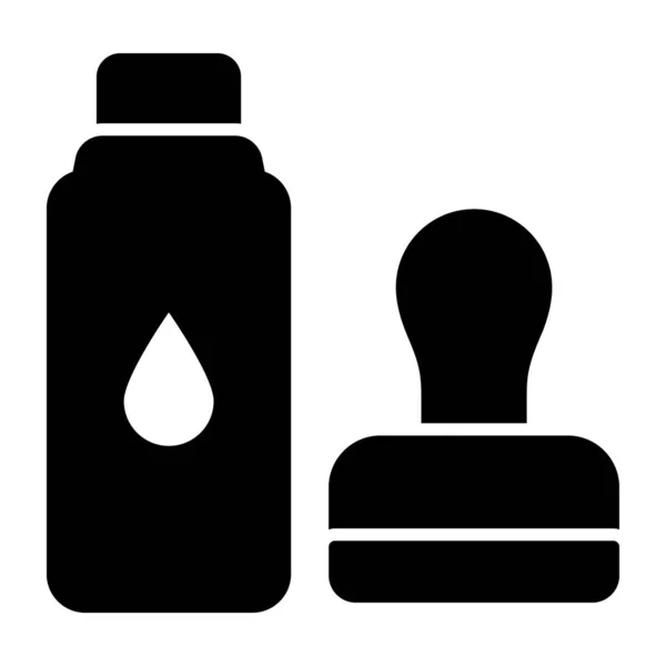 Icono Diseño Único Botella Agua — Archivo Imágenes Vectoriales