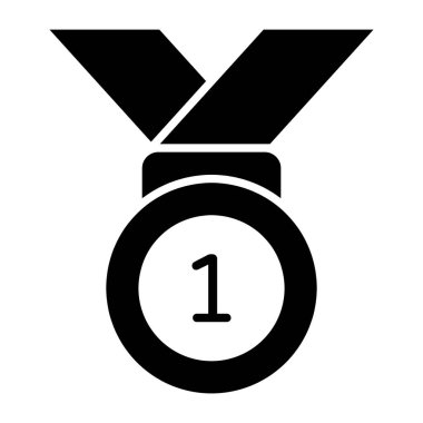 Katı tasarım konum madalya simgesi 