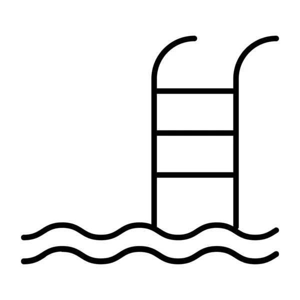 Ikona Bazénu Moderním Designu — Stockový vektor