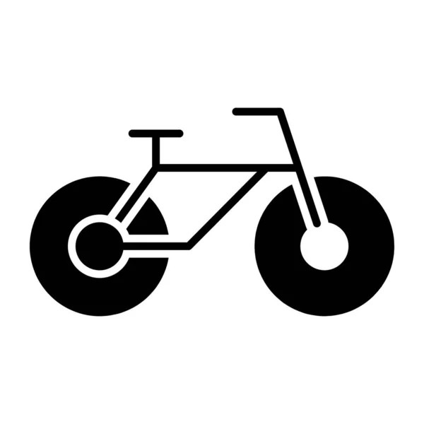 Fahrrad Symbol Editierbarer Vektor — Stockvektor