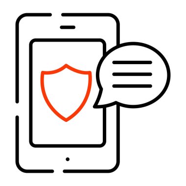 Şifrelenmiş iletinin eşsiz bir tasarım simgesi