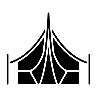 Geçici bir ikamet simgesi, katı desi