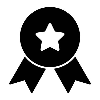 Kaliteli rozetin modern tasarım simgesi.