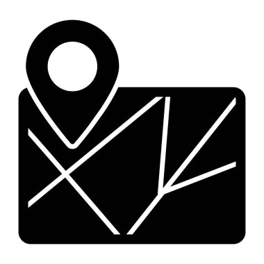 Haritanın düzenlenebilir tasarım simgesi