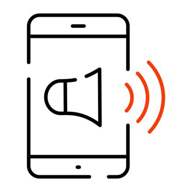 Mobil hacmin bir simge tasarımı