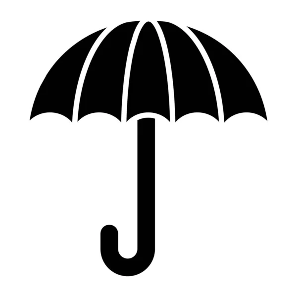 Icono Diseño Sólido Paraguas — Archivo Imágenes Vectoriales