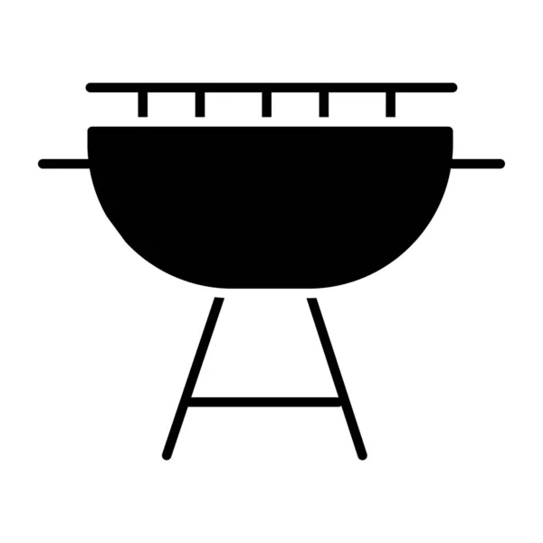 Une Icône Conception Modifiable Poêle Barbecue — Image vectorielle