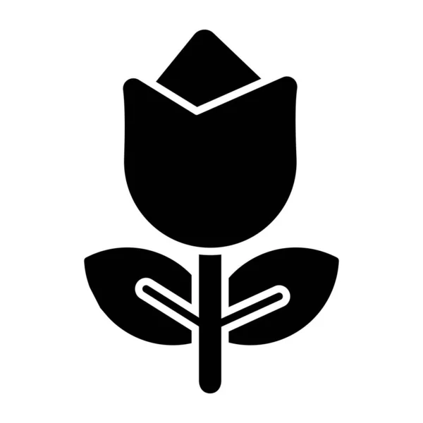 Krásná Ikona Květiny Upravitelný Vektor — Stockový vektor