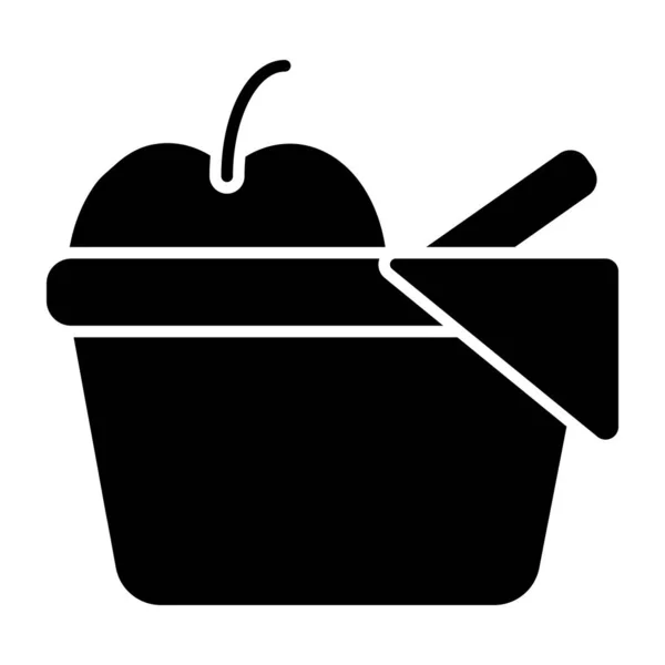 Unique Design Icon Fruit Basket — стоковый вектор