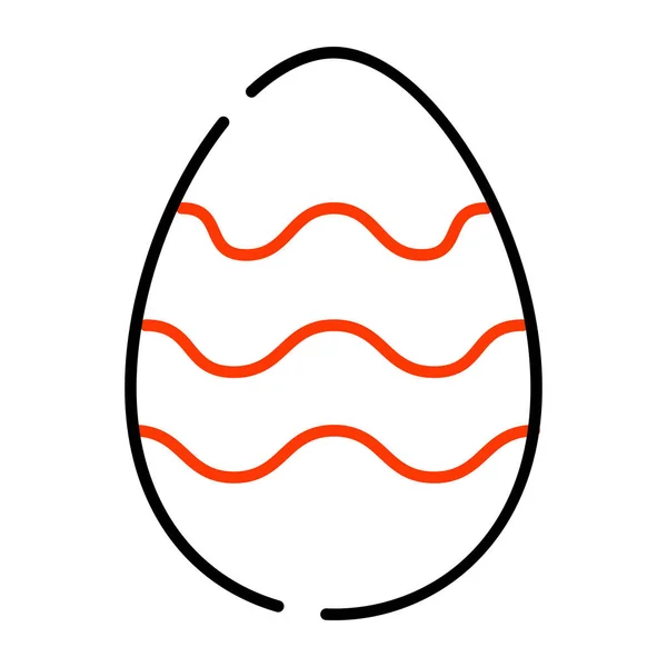 Une Icône Conception Modifiable Oeuf — Image vectorielle