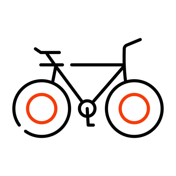 Icona Bicicletta Vettore Modificabile — Vettoriale Stock