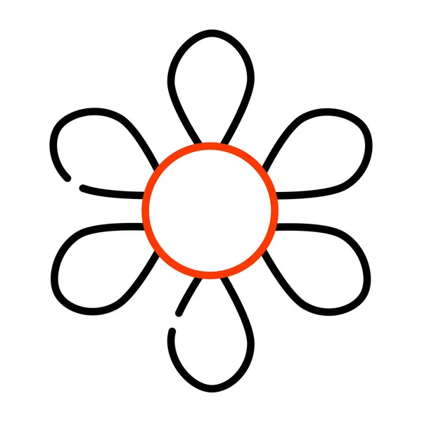 Гарна Піктограма Квітки Змінений Вектор — стоковий вектор