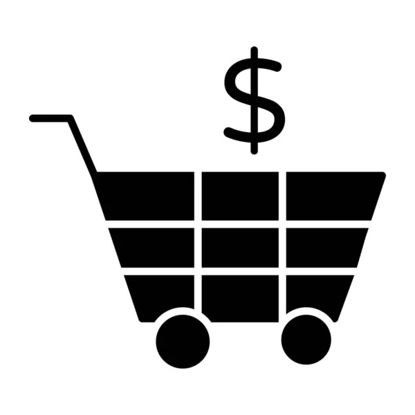 Trendy Design Icon Shopping Cart — Stock Vector