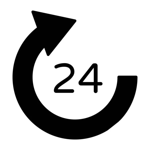 Creative Design Icon 24Hr Service — Stockvektor