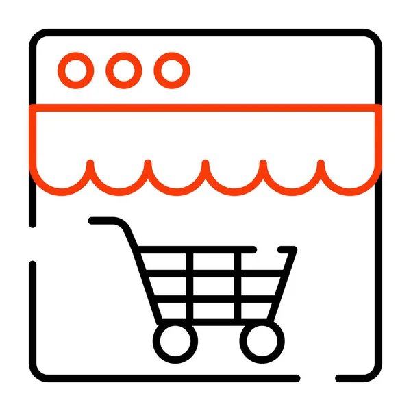 Buy Online Icon Web Shopping Editable Vector — Stockvektor