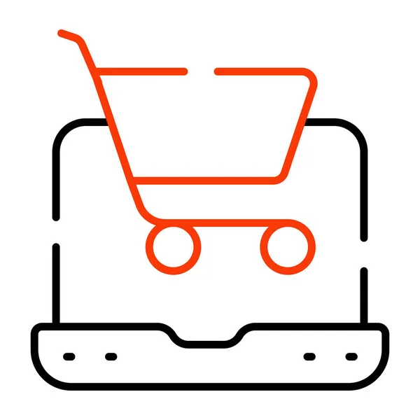 Icon Internet Shopping Editable Vector Design — Stockvektor