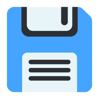 Disket simgesi, düzenlenebilir vektör 