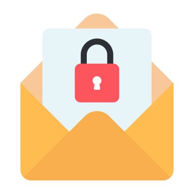 Güvenli posta için premium indirme simgesi