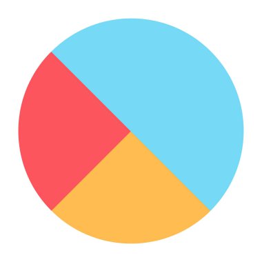 Pasta grafiğinin modern tasarım simgesi