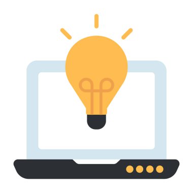 Çevrimiçi fikrin düzenlenebilir tasarım simgesi