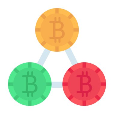 Bitcoin ağının premium indirme simgesi