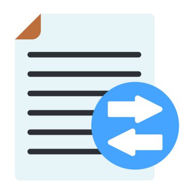 Dosya aktarımının mükemmel tasarım simgesi