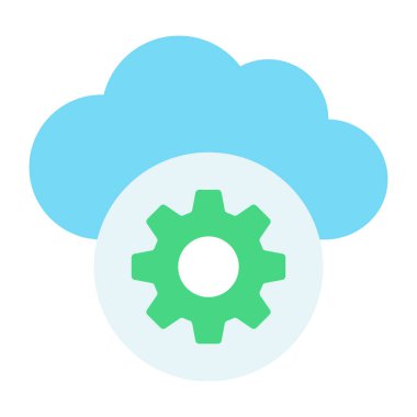 Bulut ayarı için modern tasarım simgesi 