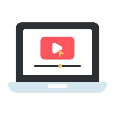 Düzenlenebilir bir tasarım ikonu y çevrimiçi video