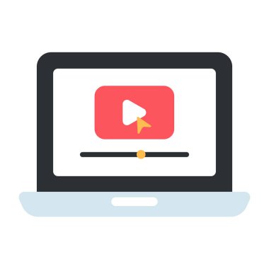 Düzenlenebilir bir tasarım ikonu y çevrimiçi video