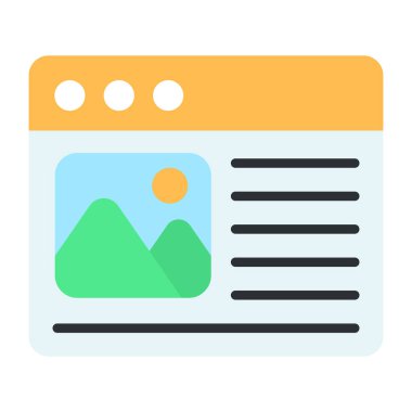 Web manzarasının vektör tasarımı