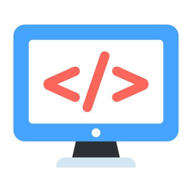 Sistem kodlamasının modern tasarım simgesi