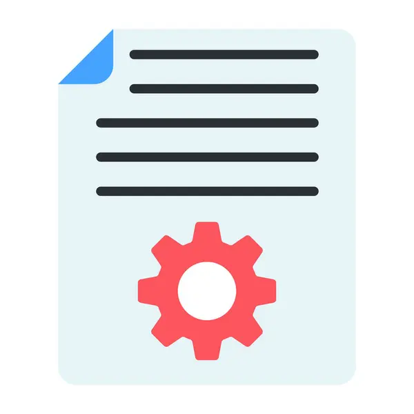 Εργαλείο Διπλωμένο Χαρτί Έννοια Του Εικονιδίου Διαχείρισης Αρχείων — Διανυσματικό Αρχείο