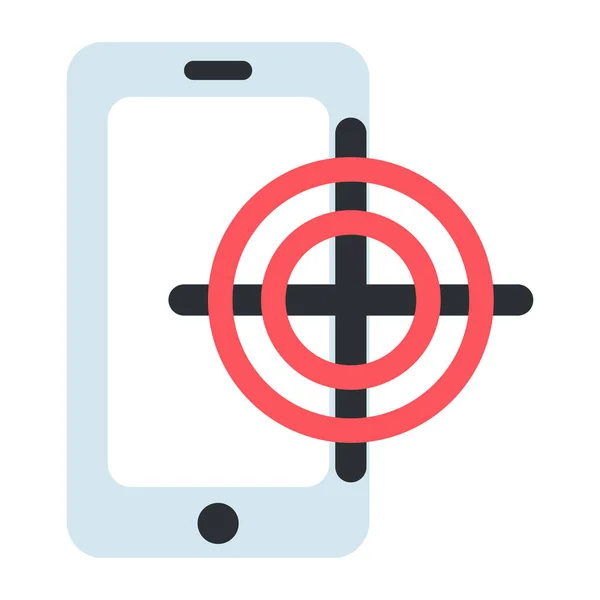 Premium Download Icon Mobile Target — Stock Vector