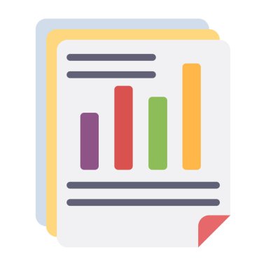 İş raporunun modaya uygun bir vektör tasarımı